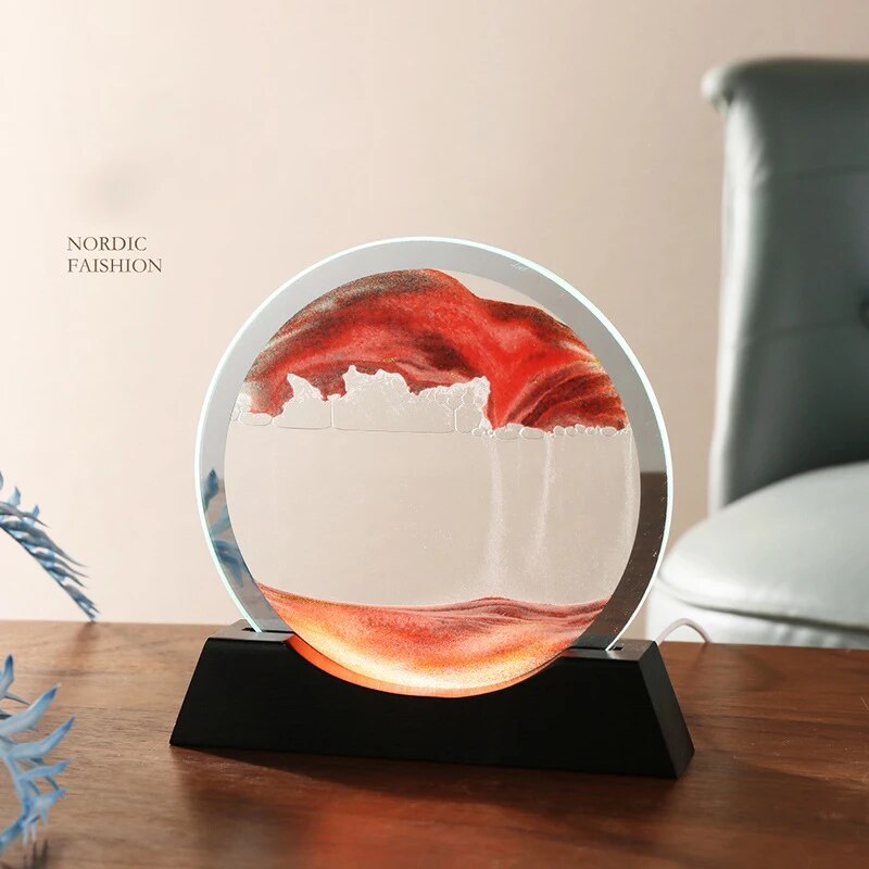 Moving Sand Art with Lighting LED Quicksand Night Light 3D