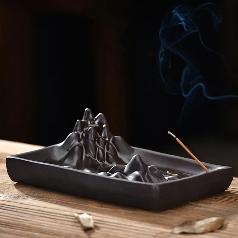 Mountain Backflow Incense Burner