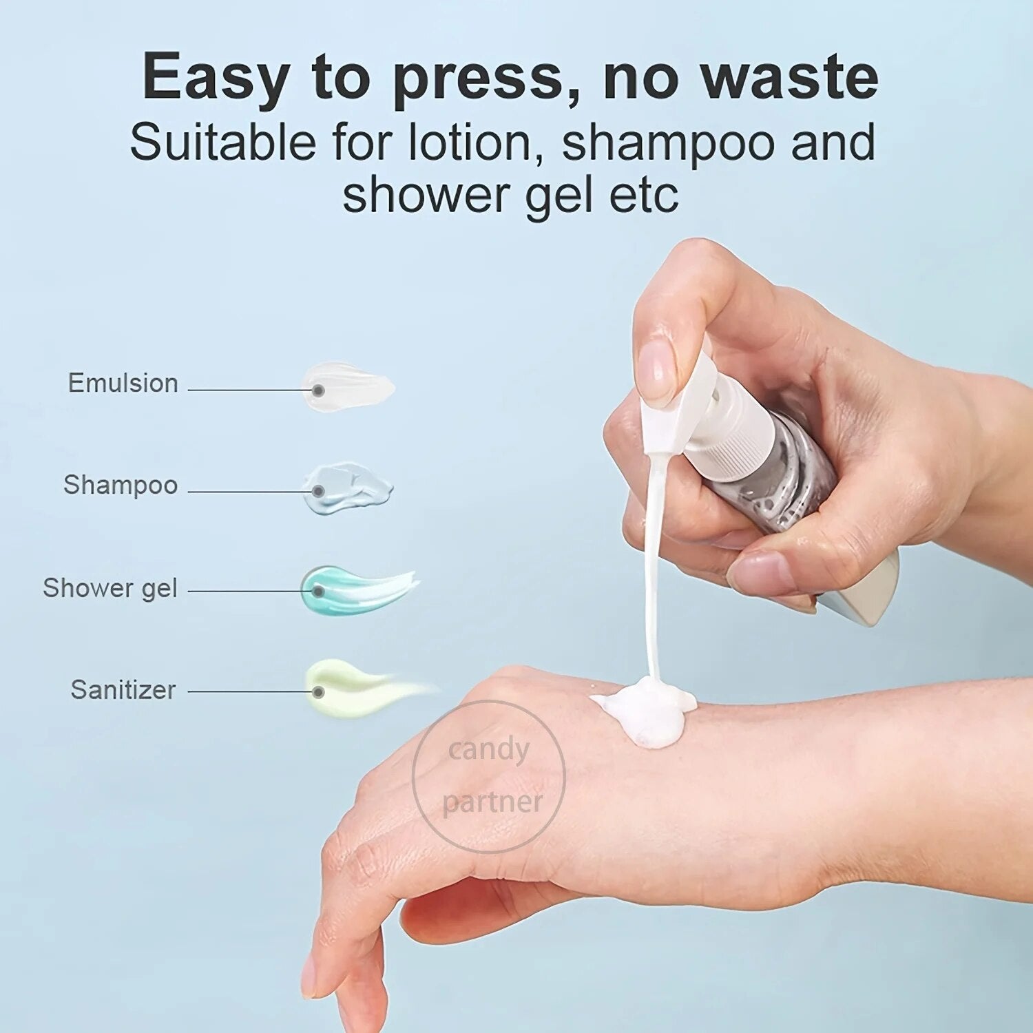 Mini Shampoo Dispenser Portable Travel Bottle Set