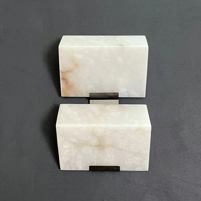 Marble Wall Lamp Bedroom Bedside Modern Simple Natural Stone LED Lights