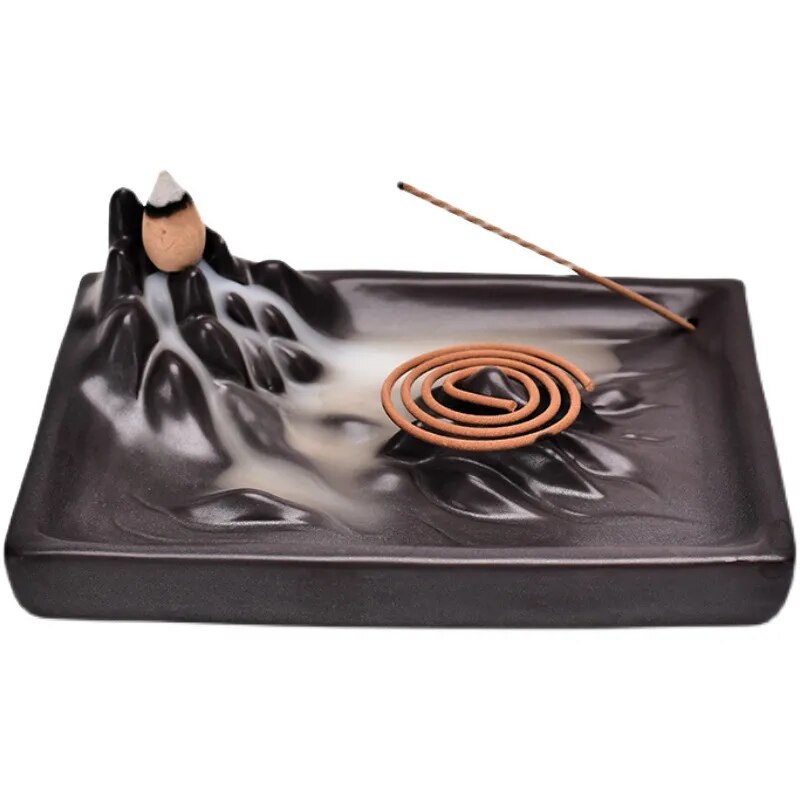 Mountain Backflow Incense Burner