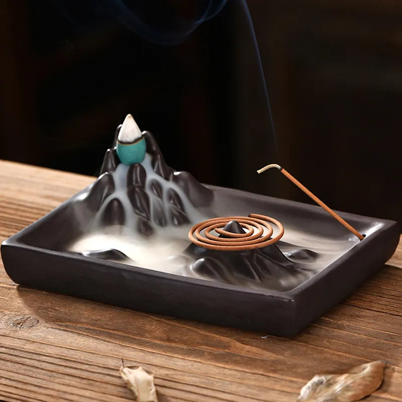 Mountain Backflow Incense Burner